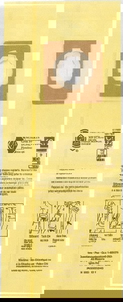 Hushtone Vacuum Bags, Yellow, 10/pack